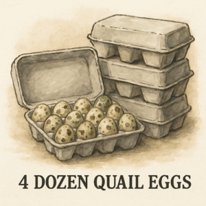 4 Dozen Quail Eggs
